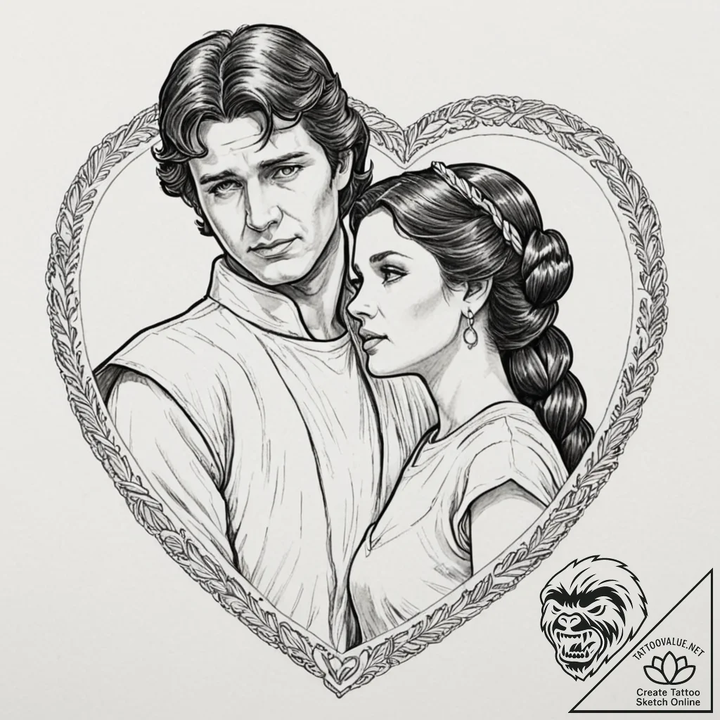 45. a graphic novel panel of the "i love you"... - tattoo sketch (№1752863863_0, 18.07.2025 18:37) — tattoovalue.net
