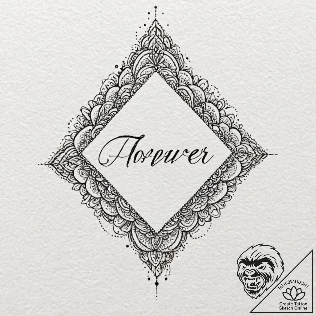 Tattoo design a meaningful word (e.g., "alway... - tattoo sketch (№1752864460_0, 18.07.2025 18:47) — tattoovalue.net