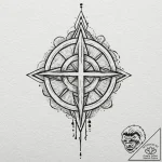 41. linework tattoo of the jedi order symbol,… – tattoo sketch (№1752867365_0, 18.07.2025 19:36) — tattoovalue.net