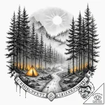 Tattoo sketch a glowing “checkpoint” banner i… – tattoo sketch (№1752867875_0, 18.07.2025 19:44) — tattoovalue.net