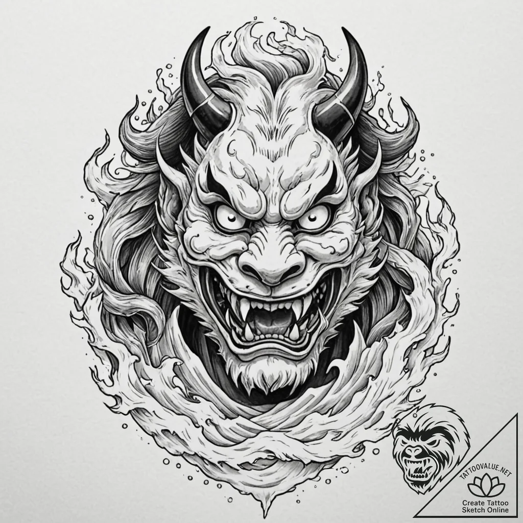 A graphic novel portrait of hades, the greek... - tattoo sketch (№1752868487_0, 18.07.2025 19:54) — tattoovalue.net