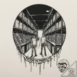 A graphic novel panel of the final standoff i… – tattoo sketch (№1752869164_0, 18.07.2025 20:06) — tattoovalue.net