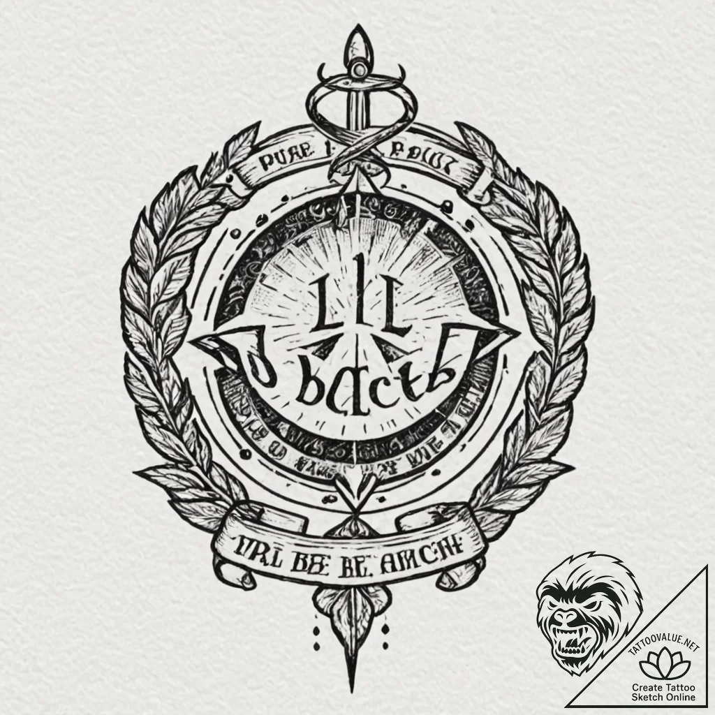 125. a neo-traditional tattoo of the "i'll be... - tattoo sketch (№1752870866_0, 18.07.2025 20:34) — tattoovalue.net