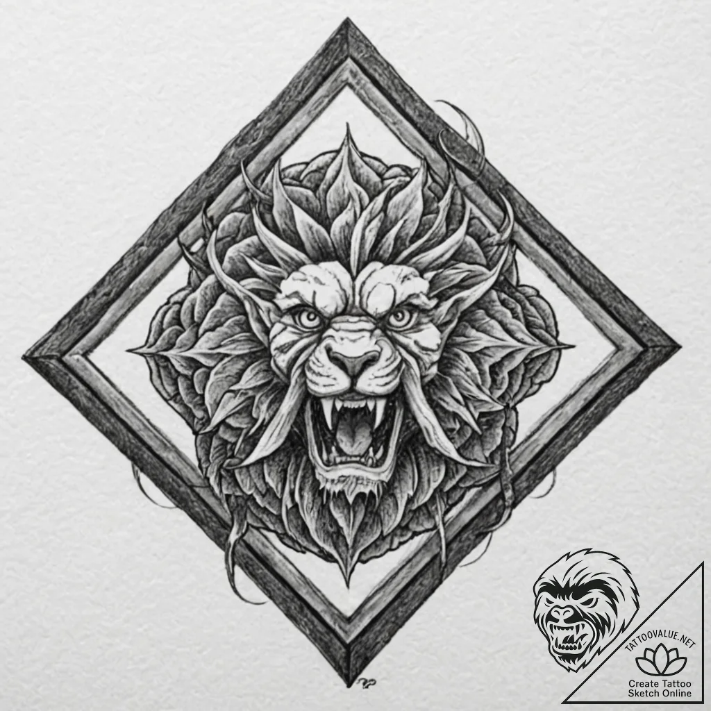 Tattoo sketch a crossfit-inspired symbol of s... - tattoo sketch (№1752871204_0, 18.07.2025 20:40) — tattoovalue.net
