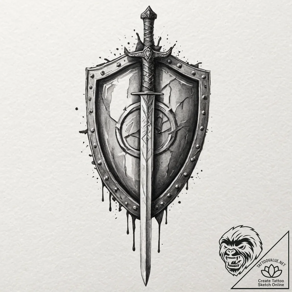 78. tattoo sketch: "sila" rune integrated int... - tattoo sketch (№1752872056_0, 18.07.2025 20:54) — tattoovalue.net