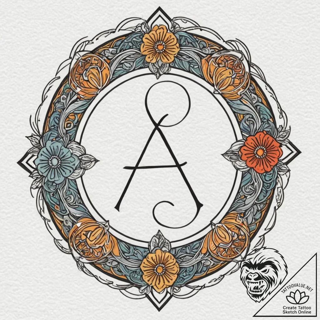 152. tattoo design: a "gadat" rune with swirl... - tattoo sketch (№1752872651_0, 18.07.2025 21:04) — tattoovalue.net