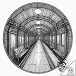 The eerie, quiet atmosphere of a deserted sub… – tattoo sketch (№1752872823_0, 18.07.2025 21:07) — tattoovalue.net