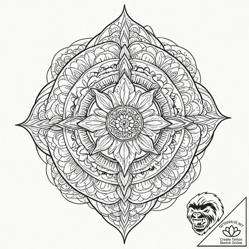 Iris, tattoo line art, black and grey tattoo... - tattoo sketch (№1752873416_0, 18.07.2025 21:16) — tattoovalue.net