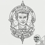 A neo-traditional tattoo of the “long live th… – tattoo sketch (№1752873836_0, 18.07.2025 21:23) — tattoovalue.net