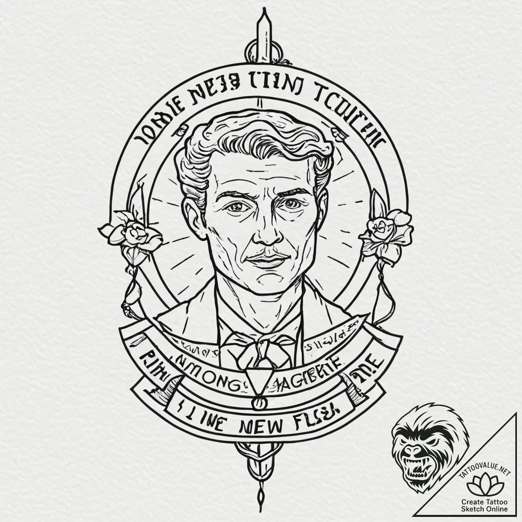 A neo-traditional tattoo of the "long live th... - tattoo sketch (№1752873836_0, 18.07.2025 21:23) — tattoovalue.net