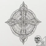 Tattoo sketch a group of small, identical sym… – tattoo sketch (№1752873919_0, 18.07.2025 21:25) — tattoovalue.net