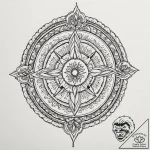A dotwork mandala of the bene gesserit “fear… – tattoo sketch (№1752874831_0, 18.07.2025 21:40) — tattoovalue.net