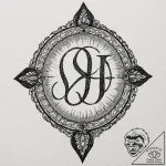 Tattoo sketch a stylized memorial stone with… – tattoo sketch (№1752875334_0, 18.07.2025 21:48) — tattoovalue.net