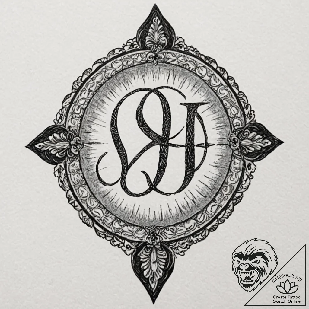 Tattoo sketch a stylized memorial stone with... - tattoo sketch (№1752875334_0, 18.07.2025 21:48) — tattoovalue.net