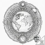 Tattoo design a “world record” badge with a g… – tattoo sketch (№1752879007_0, 18.07.2025 22:50) — tattoovalue.net
