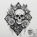 A trash polka composition of the pet sematary… – tattoo sketch (№1752880097_0, 18.07.2025 23:08) — tattoovalue.net
