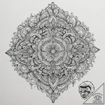 Tattoo design an abstract representation of d… – tattoo sketch (№1752880772_0, 18.07.2025 23:19) — tattoovalue.net