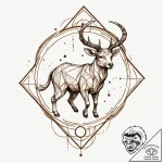 Tattoo sketch a neo-traditional zodiac animal… – tattoo sketch (№1752881444_0, 18.07.2025 23:30) — tattoovalue.net