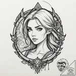 A sketch of ciri training at kaer morhen, det… – tattoo sketch (№1752881859_0, 18.07.2025 23:37) — tattoovalue.net