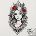 Mother of god, tattoo flash sheet design, mut… – tattoo sketch (№1752882694_0, 18.07.2025 23:51) — tattoovalue.net