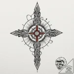 A graphic novel panel of neo’s “whoa” moment…. – tattoo sketch (№1752883617_0, 19.07.2025 00:06) — tattoovalue.net