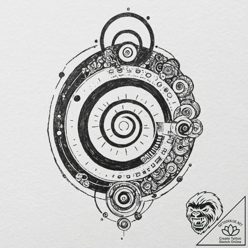 A sketch of naruto uzumaki, with his rasengan... - tattoo sketch (№1752884206_0, 19.07.2025 00:16) — tattoovalue.net
