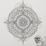 A linework tattoo of the umbrella symbol from… – tattoo sketch (№1752885379_0, 19.07.2025 00:36) — tattoovalue.net