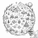 р“сђсѓрїрїр° 8: game world elements & environ… – tattoo sketch (№1752885465_0, 19.07.2025 00:37) — tattoovalue.net