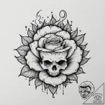Tattoo sketch a pixelated explosion with smok… – tattoo sketch (№1752885547_0, 19.07.2025 00:39) — tattoovalue.net
