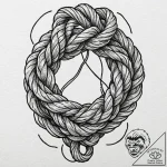 Tattoo sketch a climbing rope forming a stron… – tattoo sketch (№1752886134_0, 19.07.2025 00:48) — tattoovalue.net