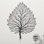 Tattoo sketch a delicate network of veins on… – tattoo sketch (№1752887304_0, 19.07.2025 01:08) — tattoovalue.net