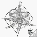 A long exposure shot of traffic on a major hi… – tattoo sketch (№1752887386_0, 19.07.2025 01:09) — tattoovalue.net