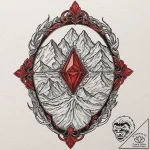Tattoo design a solid block of ice, unyieldin… – tattoo sketch (№1752887471_0, 19.07.2025 01:11) — tattoovalue.net