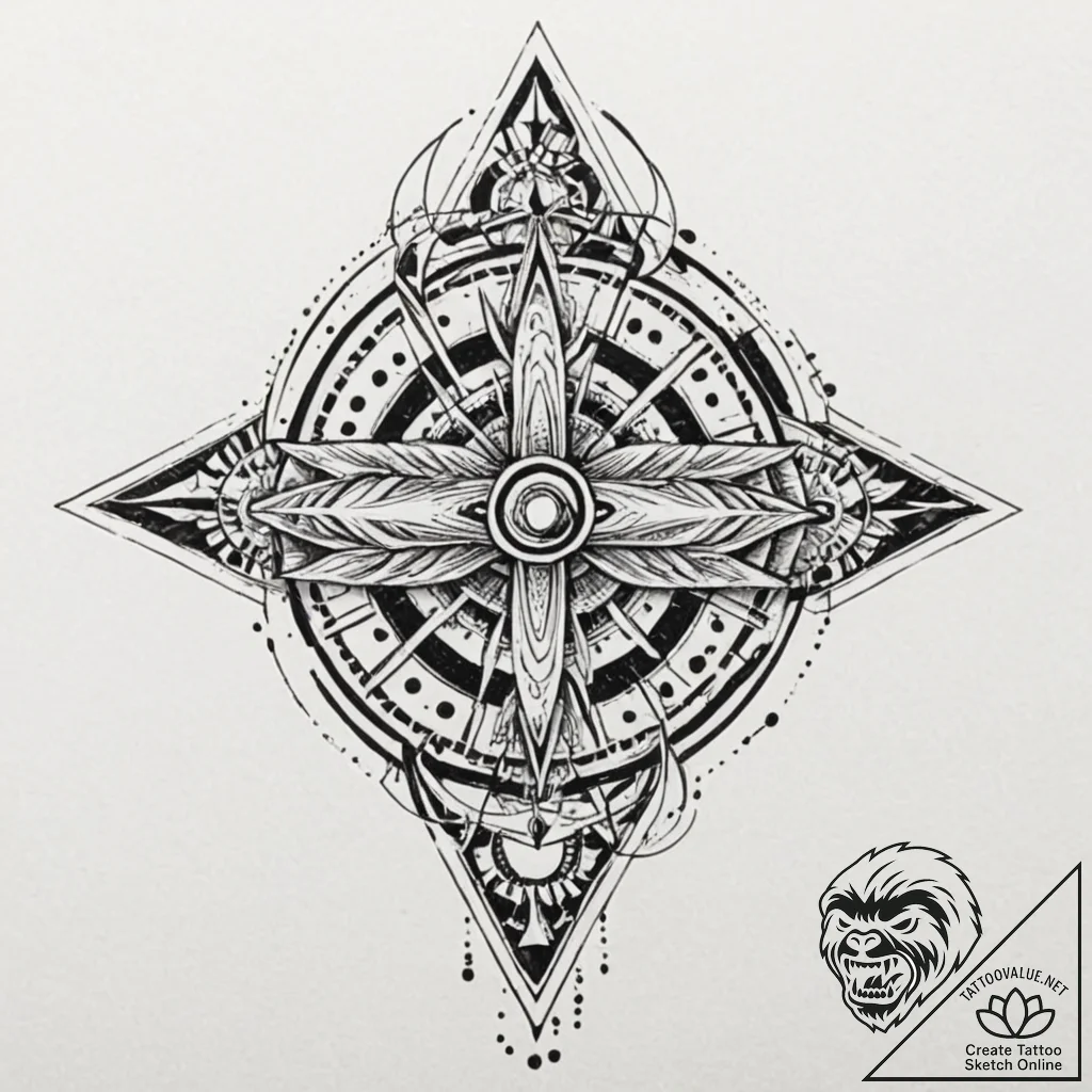 A trash polka composition of jinx, with her c... - tattoo sketch (№1752889629_0, 19.07.2025 01:47) — tattoovalue.net