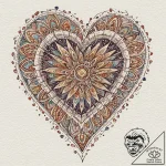 Tattoo design a pixelated heart container tha… – tattoo sketch (№1752889713_0, 19.07.2025 01:48) — tattoovalue.net