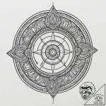 A linework tattoo of the eye of agamotto,, ta… – tattoo sketch (№1752891042_0, 19.07.2025 02:10) — tattoovalue.net