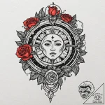 Tattoo sketch the zodiac glyph and its ruling… – tattoo sketch (№1752891621_0, 19.07.2025 02:20) — tattoovalue.net