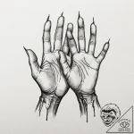 Tattoo design a detailed depiction of callous… – tattoo sketch (№1752891704_0, 19.07.2025 02:21) — tattoovalue.net
