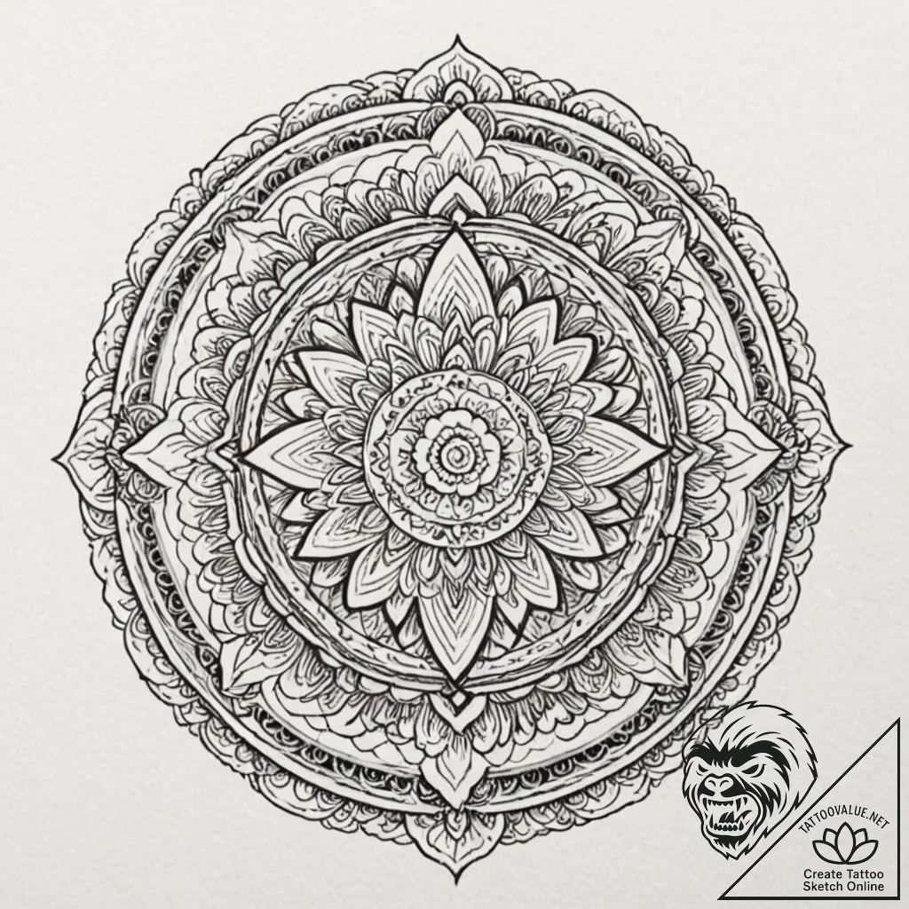 A close-up of the intricate fretwork on an ac... - tattoo sketch (№1752891787_0, 19.07.2025 02:23) — tattoovalue.net