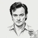 квентин тарантино (quentin tarantino universe… – tattoo sketch (№1752892700_0, 19.07.2025 02:38) — tattoovalue.net