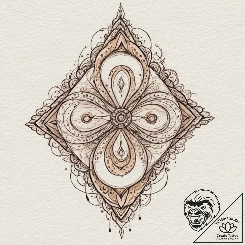Tattoo sketch a subtle aura connecting two sy... - tattoo sketch (№1752892782_0, 19.07.2025 02:39) — tattoovalue.net