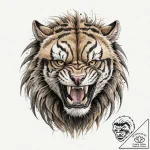 A watercolor tattoo of the predator’s shimmer… – tattoo sketch (№1752894357_0, 19.07.2025 03:05) — tattoovalue.net