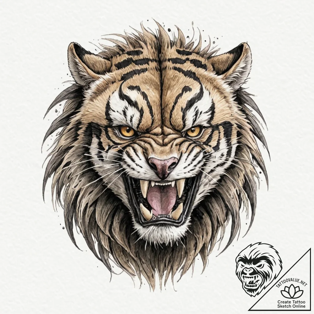 A watercolor tattoo of the predator's shimmer... - tattoo sketch (№1752894357_0, 19.07.2025 03:05) — tattoovalue.net