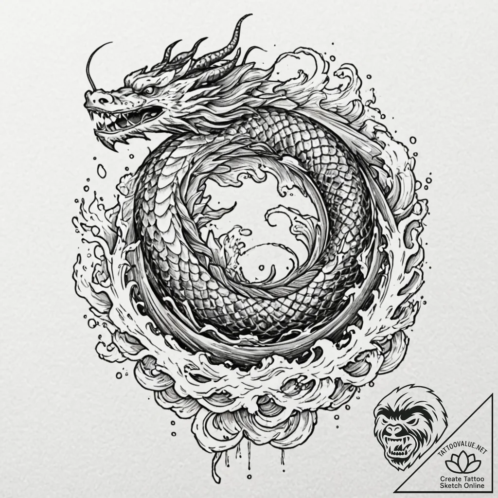 Tattoo design 'lag' with wavy, distorted text... - tattoo sketch (№1752895445_0, 19.07.2025 03:24) — tattoovalue.net