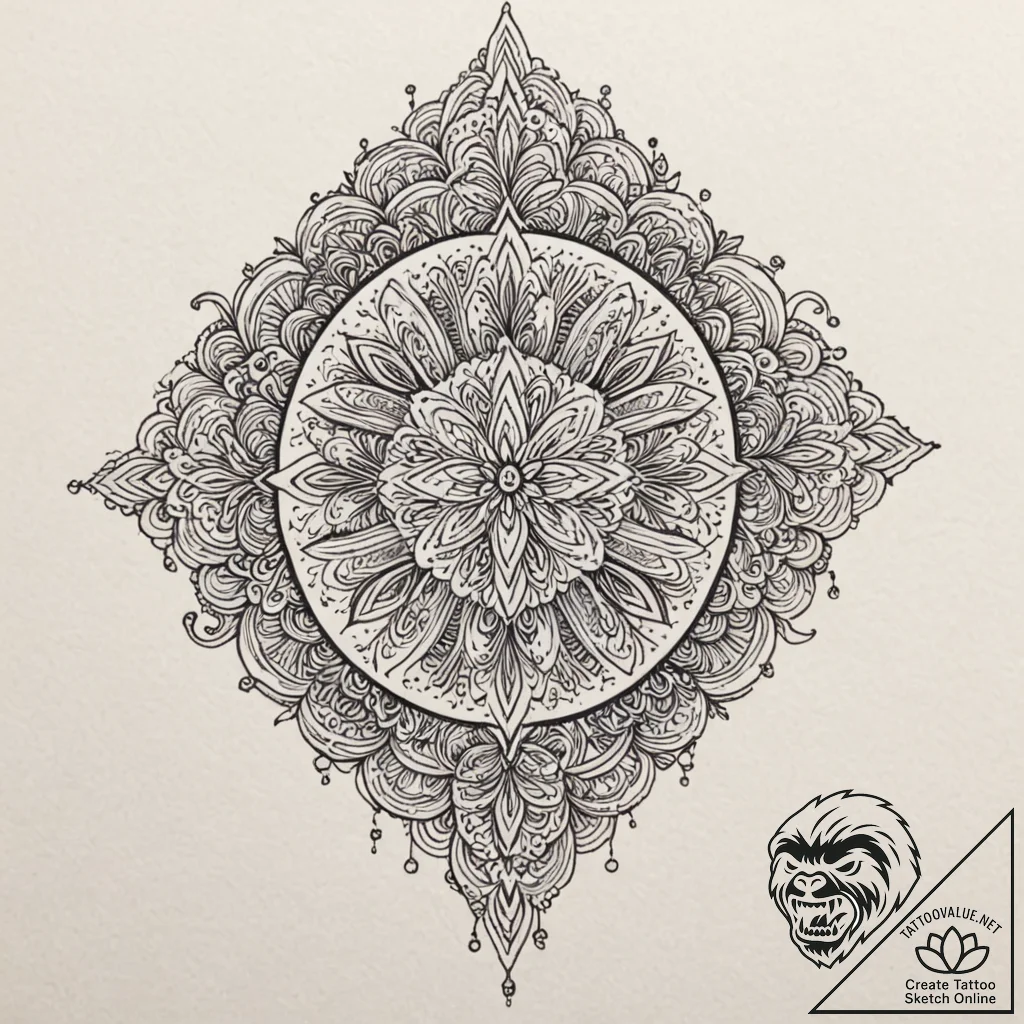 A sketch of the final, chilling photograph at... - tattoo sketch (№1752895612_0, 19.07.2025 03:26) — tattoovalue.net