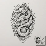 Tattoo design a broken mirror reflecting a co… – tattoo sketch (№1752897934_0, 19.07.2025 04:05) — tattoovalue.net