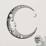 Tattoo design phases of the moon representing… – tattoo sketch (№1752899175_0, 19.07.2025 04:26) — tattoovalue.net