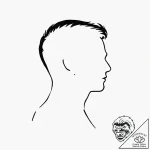Man (silhouette/figure), tattoo line art, on… – tattoo sketch (№1752899258_0, 19.07.2025 04:27) — tattoovalue.net