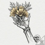 Tattoo sketch a fine line drawing of a human… – tattoo sketch (№1752900085_0, 19.07.2025 04:41) — tattoovalue.net