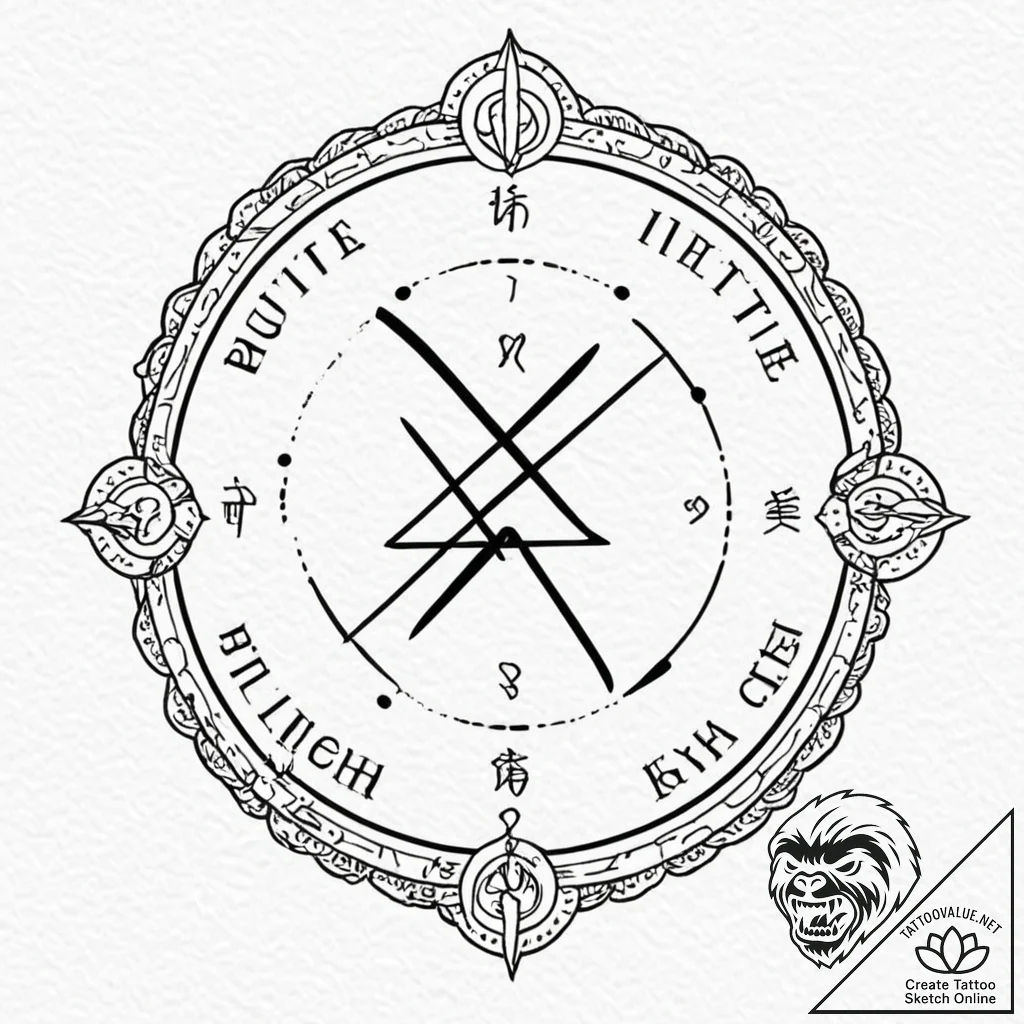 Tattoo sketch a personalized quote in the fon... - tattoo sketch (№1752901079_0, 19.07.2025 04:57) — tattoovalue.net